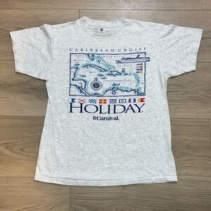Vintage Made in USA Celebration Carnival, Caribbean Cruise Tee Shirt